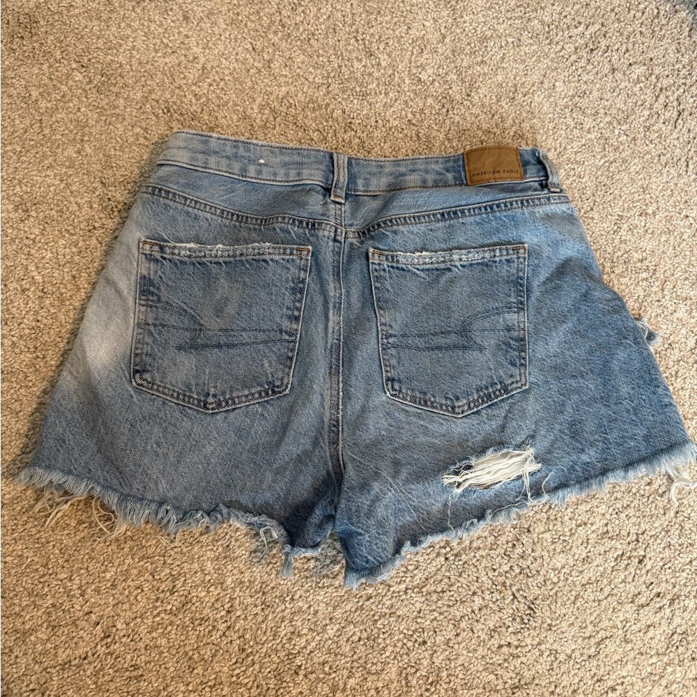 American Eagle Outfitters Distressed Blue Jean Shorts